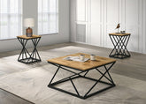 Borup 3 Pc. Table Set Model Fm42902Nt-3Pk-End Table By Furniture Of America